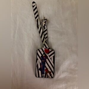 Henri Bendel Striped Luggage Tag
